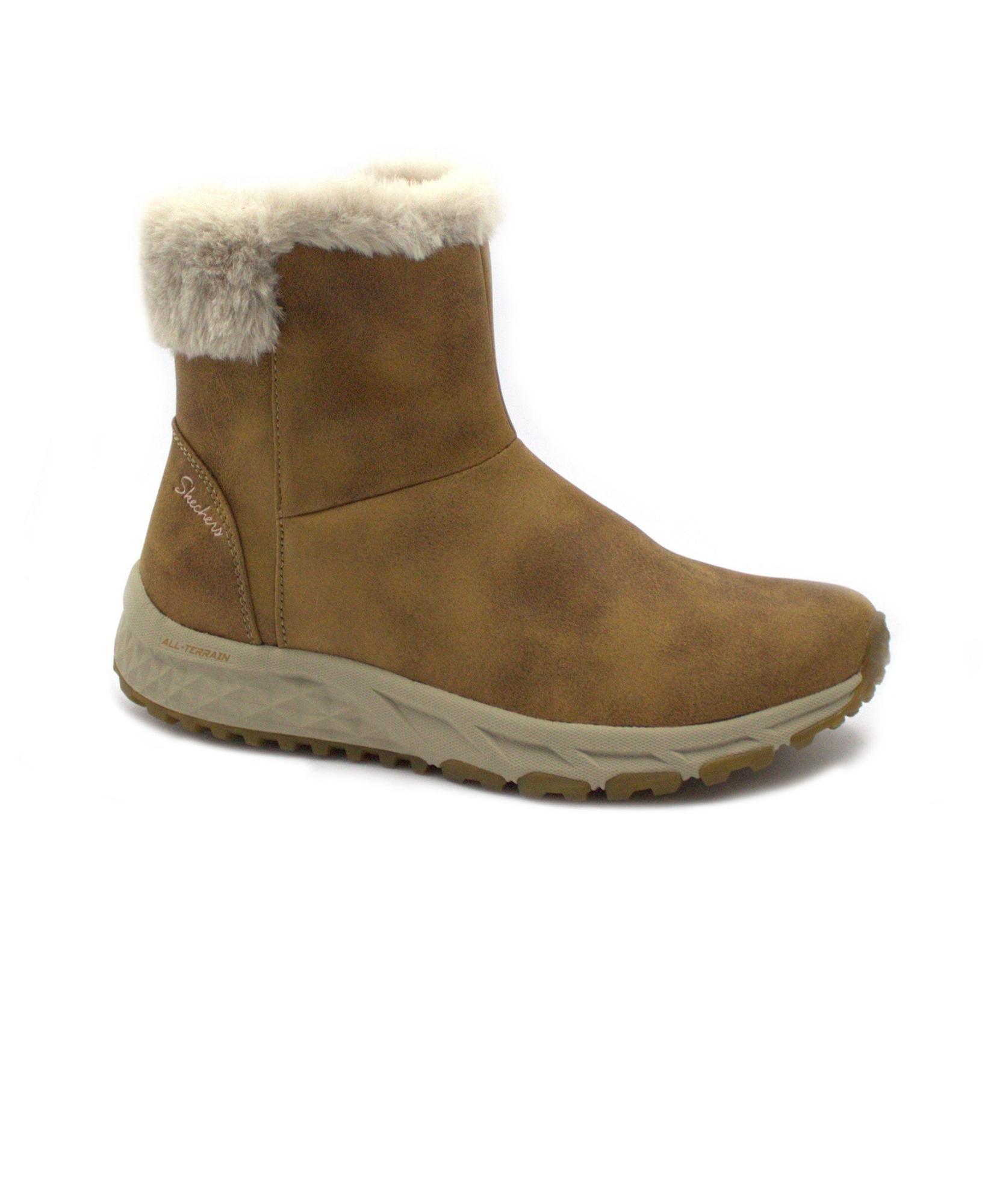 Skechers modelo escape plan - cozy collab cor castanho