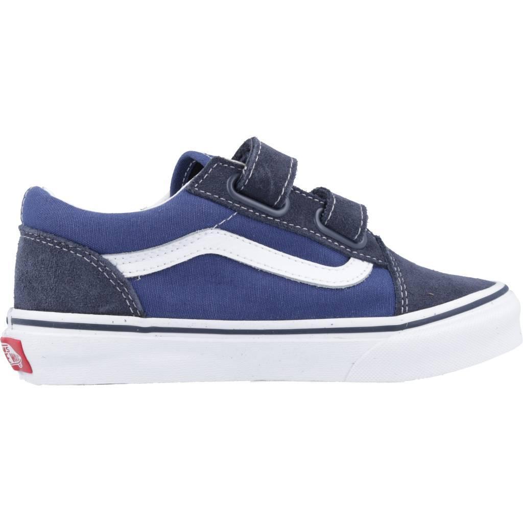 Baskets Vans Modèle Old Skool V Couleur Bleu 4/5