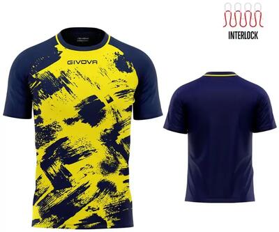 T-shirt uomo givova turchese/blu