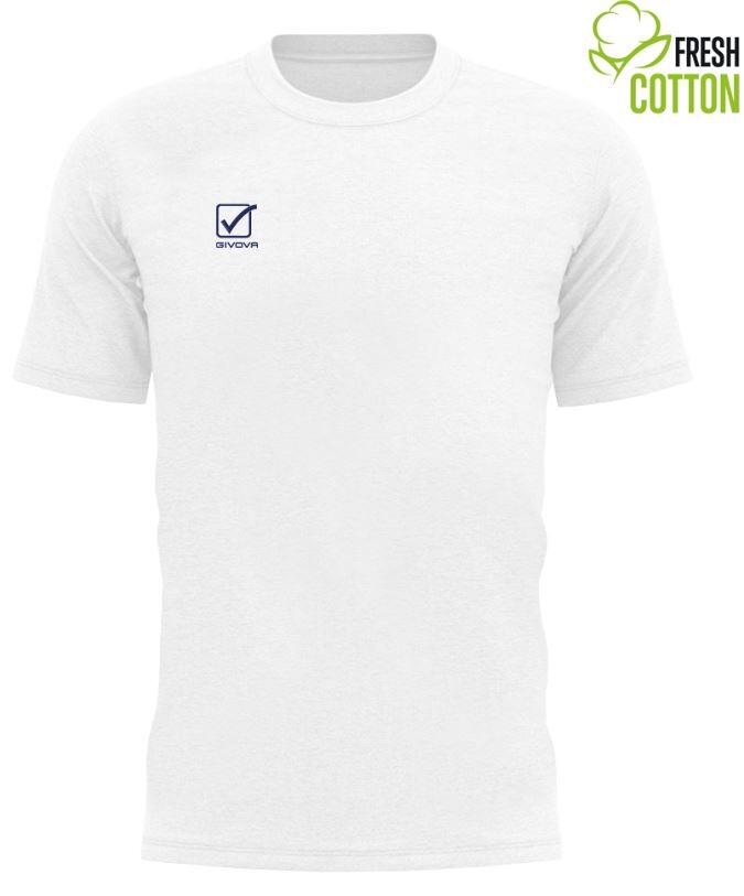 Givova White Cotton T -Shirt L - respirável e confortável 5/5