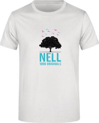 Nell alvin white heren t-shirt xl, 150 g/m² katoen met print
