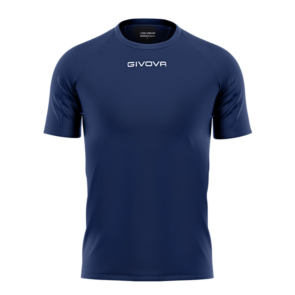 GIVOVA T-Shirt de futebol de poliéster azul marinho Givova Capo