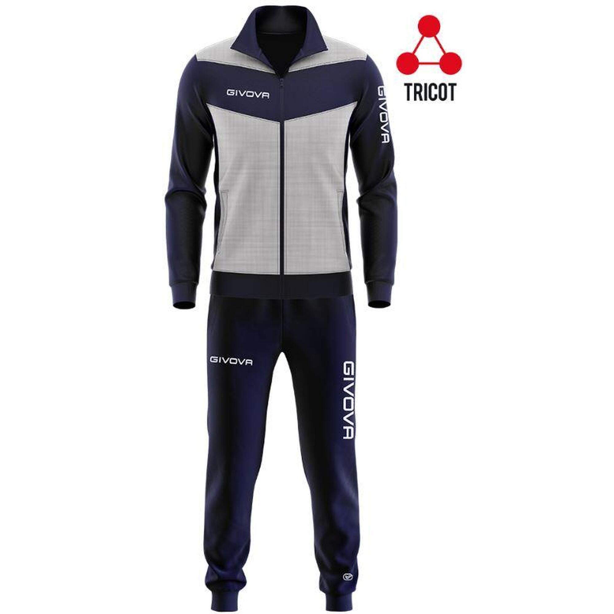 Trening Givova Visa Luxury, gri/bleumarin, 3XL