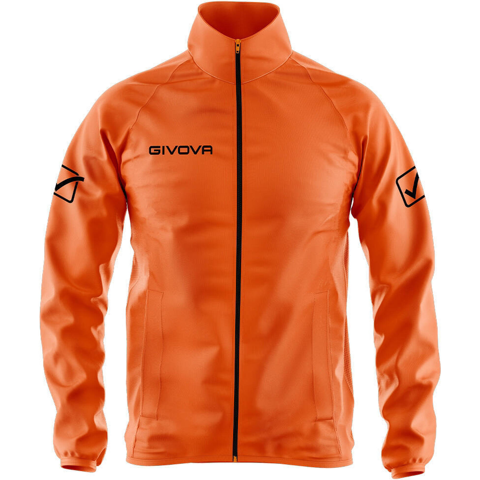 Veste Coupe-Vent Sportive GIVOVA Unisexe - Nylon, Capuche Amovible, Logo Brodé