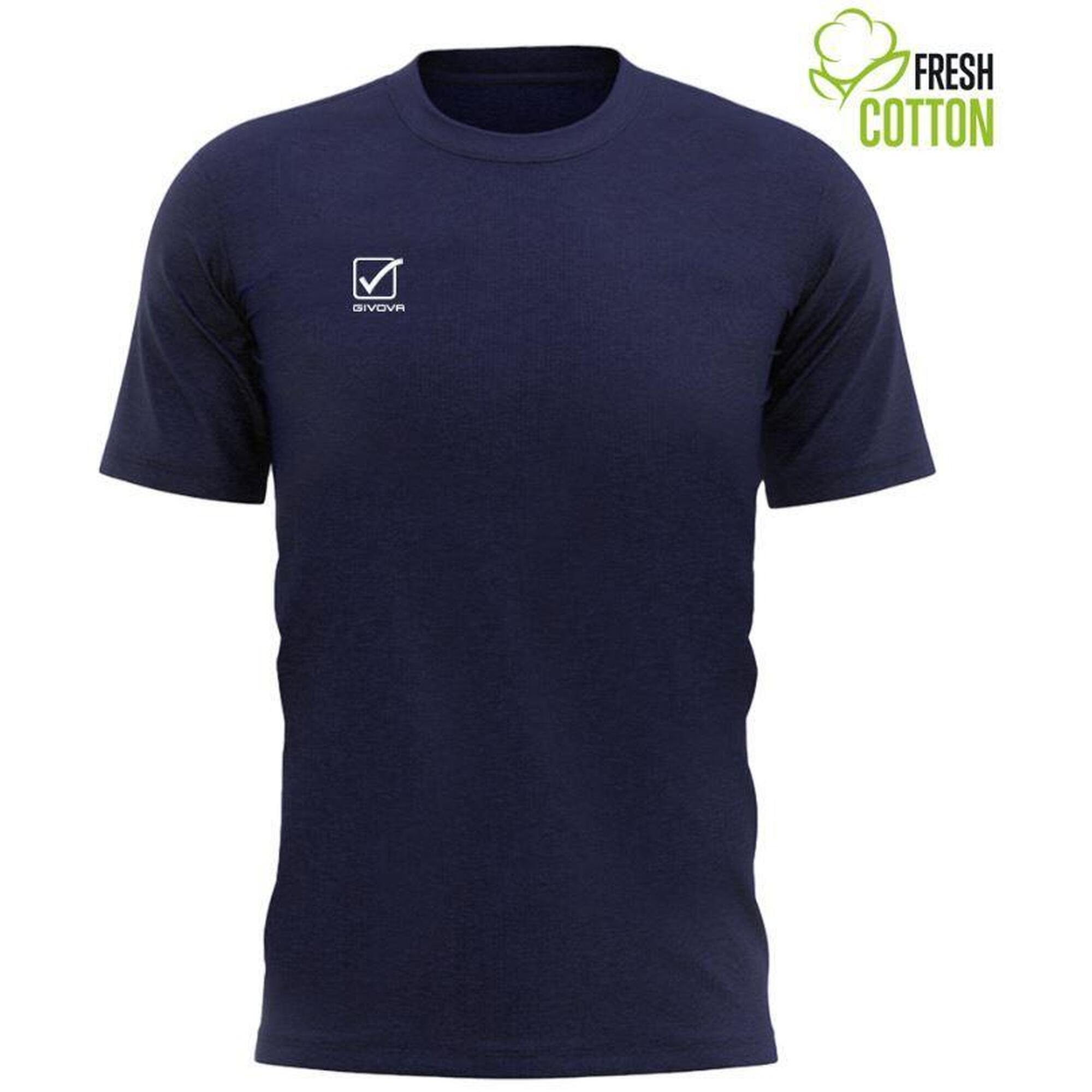 Tricou Givova Albastru Închis pentru Bărbați XL - Bumbac Confortabil