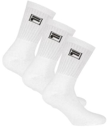 Chaussettes de tennis unisex fila 3 pack blanc taille 35-38