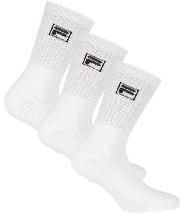 Unisex Fila skarpetki tenisowe 3 pary białe rozmiar 35-38