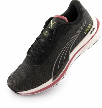 Puma Snelheid Nitro WTR Dames Schoen Zwart/Wit/Roze 40.5