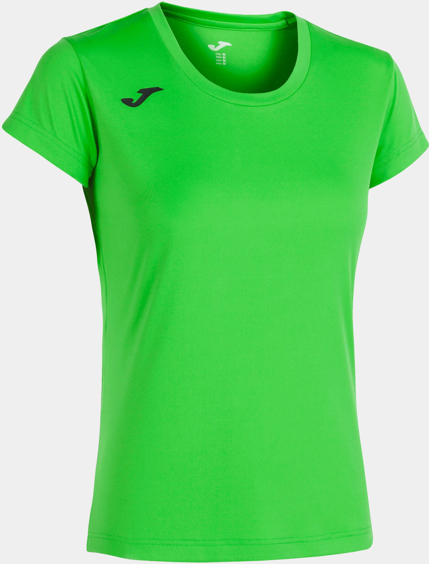 Maillot Manches Courtes Running Femme Joma Record II Vert Fluo 2/5