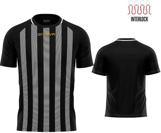 Camiseta de Fútbol Givova Tratto Rojo/Amarillo Poliéster