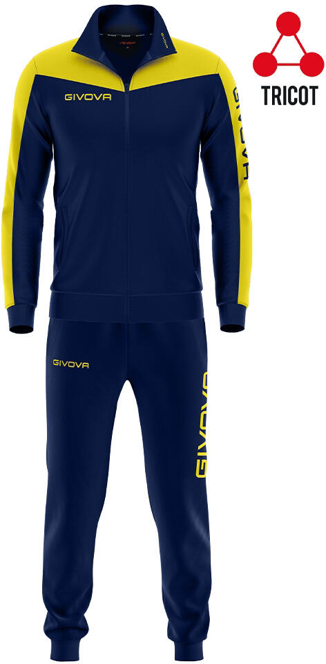 Fato de Treino Givova Roma Marinho/Amarelo Poliéster 5/5
