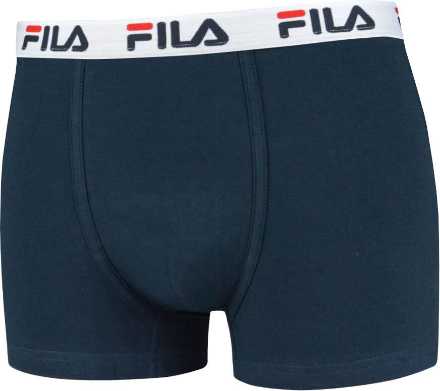 Shorts Boxer Fila per Uomo in Cotone Traspirante - Blu Navy XL 3/5