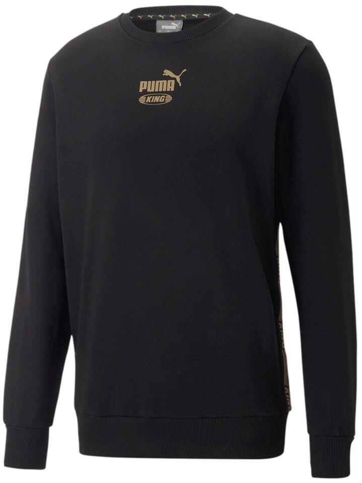Moletom de puma rei masculino preto l - icônico e confortável 4/5