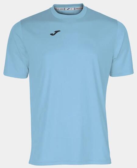 Camiseta Manga Corta Fútbol Hombre Joma Combi Celeste