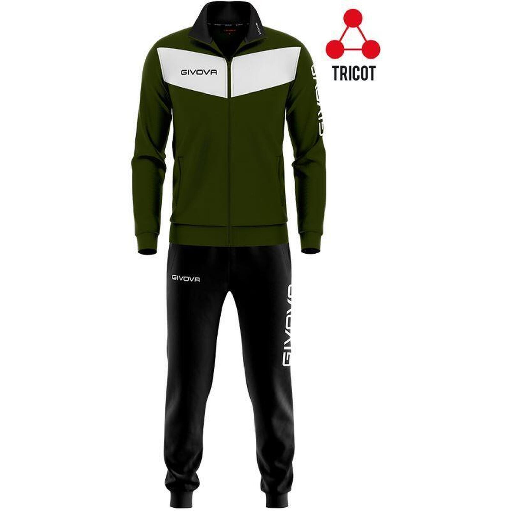 Trening Givova Visa, M, 100% poliester, guler cu fermoar, logo brodat