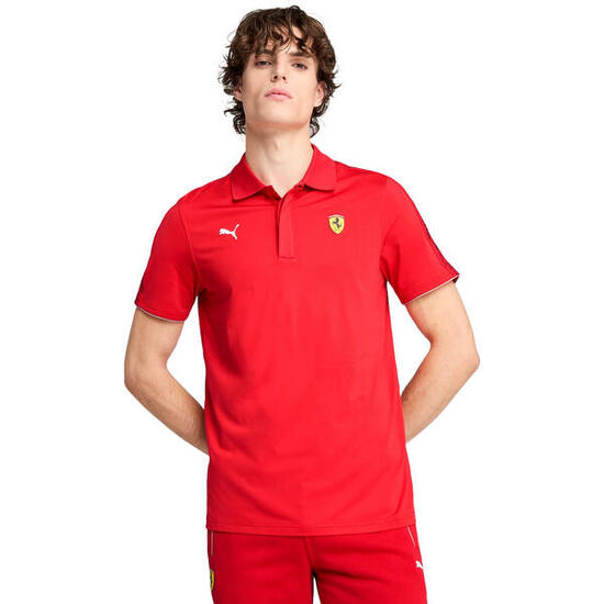 Camiseta Puma Ferrari Race Cloudspun Polo, Rojo, Hombre