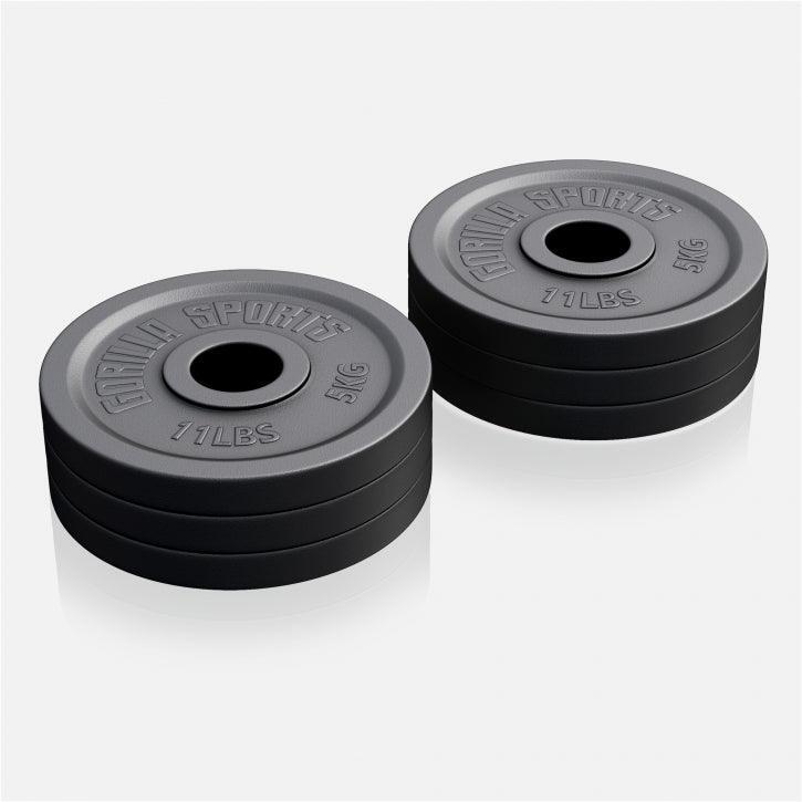 Poids Musculation 20kg ScSPORTS® Set Disques Poids Fonte 30/31mm - 4x0.5/4x1.25/4x2.5/4x5/2x10/2x15/1x20kg - Plaques Haltères Olympiques Tri-Grip Poids Musculation 20kg ScSPORTS® Set Disques Poids Fonte 30/31mm - 4x0.5/4x1.25/4x2.5/4x5/2x10/2x15/1x20kg - Plaques Haltères Olympiques Tri-Grip