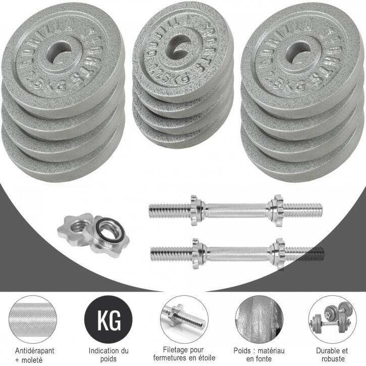 Set d'haltères 100 kg 5/7