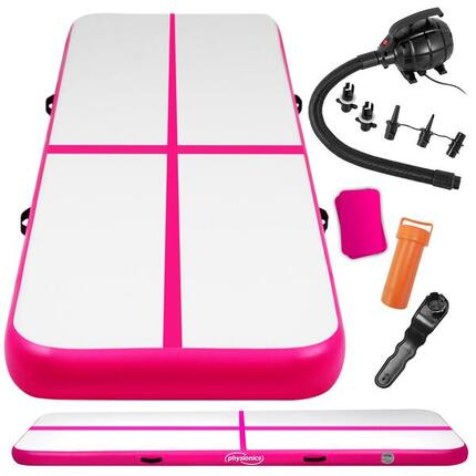 Air Track PHYSIONICS rose 800x100x10 cm PVC gonflable