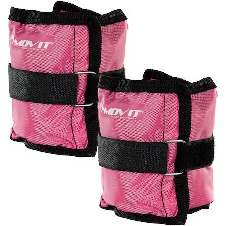 MOVIT Set de pesas MOVIT para tobillo o muñeca 2x 1 kg en rosa