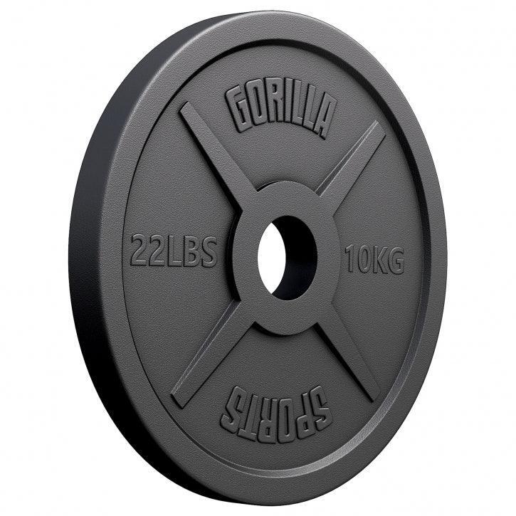 GORILLA SPORTS Silový - trénink - litinový kotouč 10 kg - kotouč