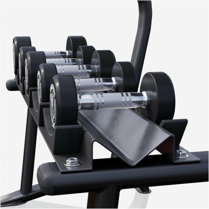 RACK + 5 PAIRES D'HALTÈRES RONDS DE 2,5KG À 15KG 5/15
