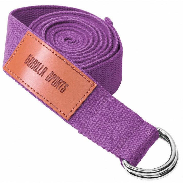 Cinturón Yoga Gorilla Sports Lila 260x3,8cm