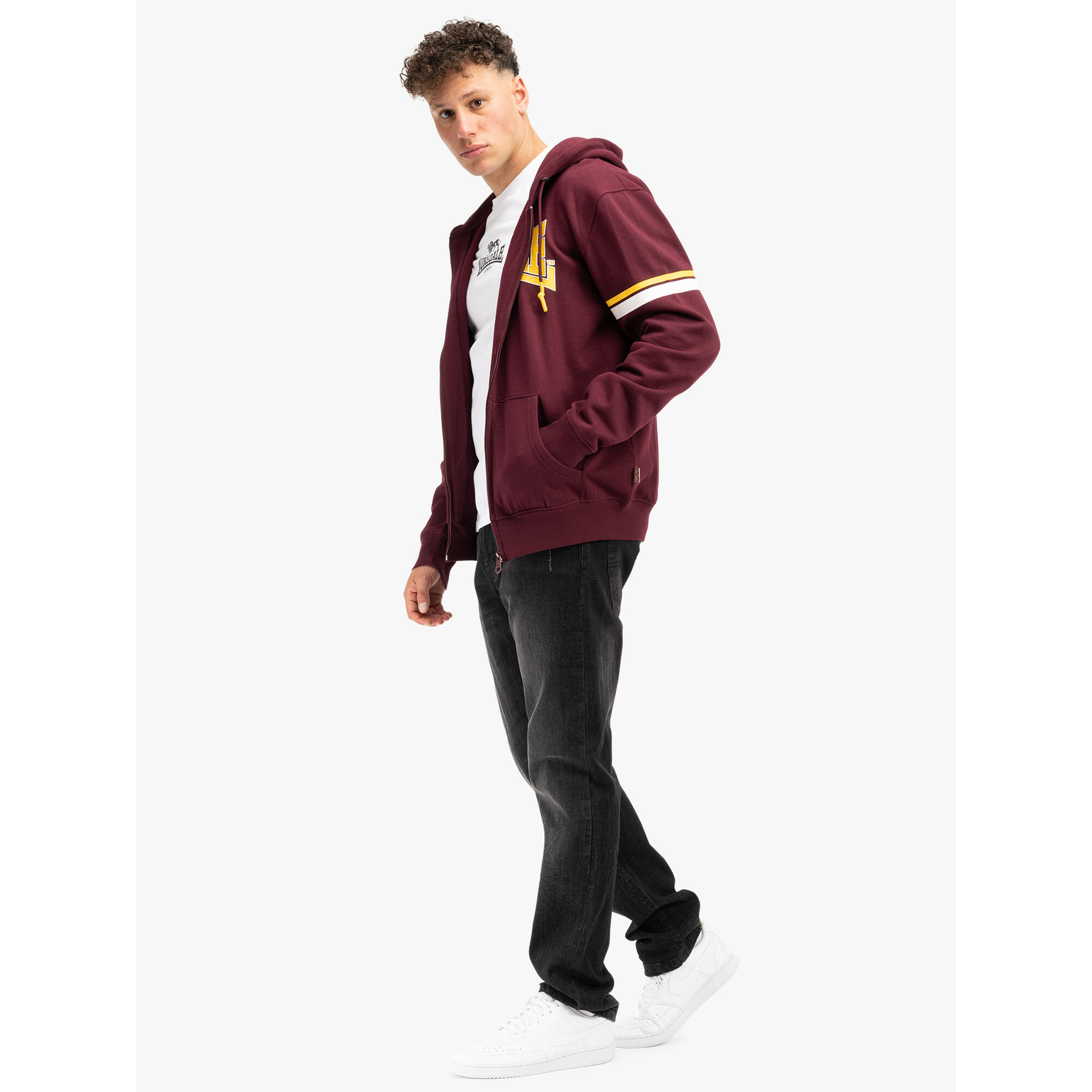 Felpa con cappuccio Lonsdale Darfield 3/6