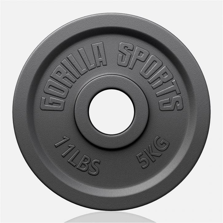 Obciążenie olimpijskie (1,25 - 25 kg) 51 mm talerz żeliwny Gorilla Sports 5/7