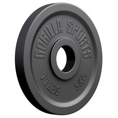 Obciążenie olimpijskie (1,25 - 25 kg) 51 mm talerz żeliwny Gorilla Sports
