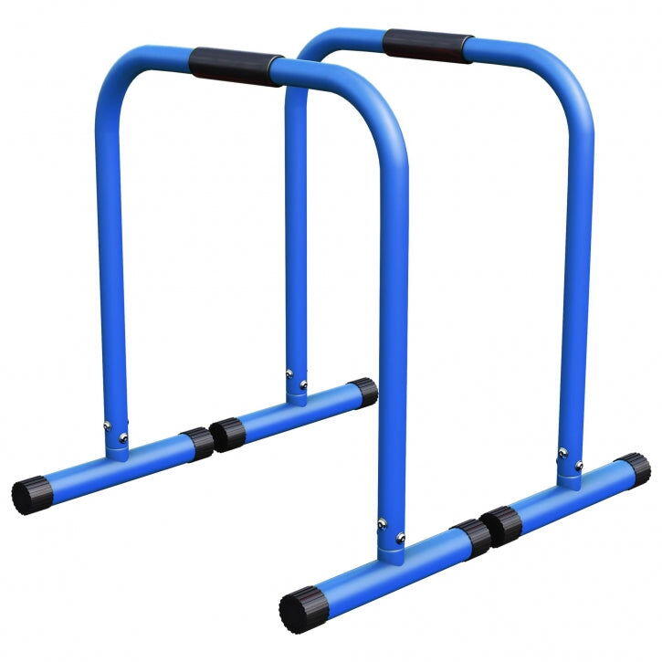 GORILLA SPORTS Dip Bars - Parallettes - Push up stand bar - Blauw - 2 stuks