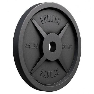 Obciążenie olimpijskie (1,25 - 25 kg) 51 mm talerz żeliwny Gorilla Sports