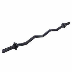 Barre Curl SZ noire de 120 cm, avec vis de serrage étoilées - Ø 30mm