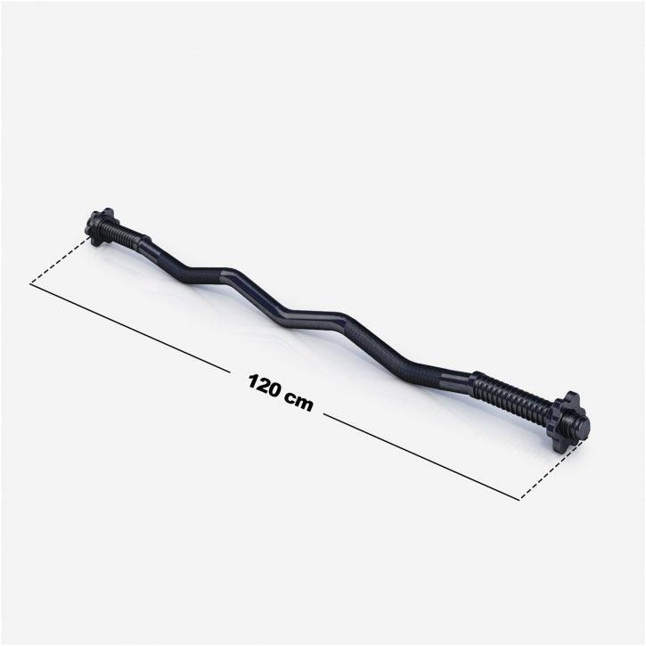 Bara z negra 120 cm cu piulite  30/31 mm