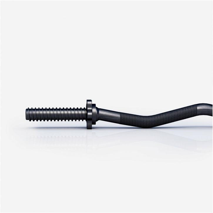 Barra de Pesas Curl EZ Gorilla Sports 120 cm en Negro Diámetro 30/31mm 7/7