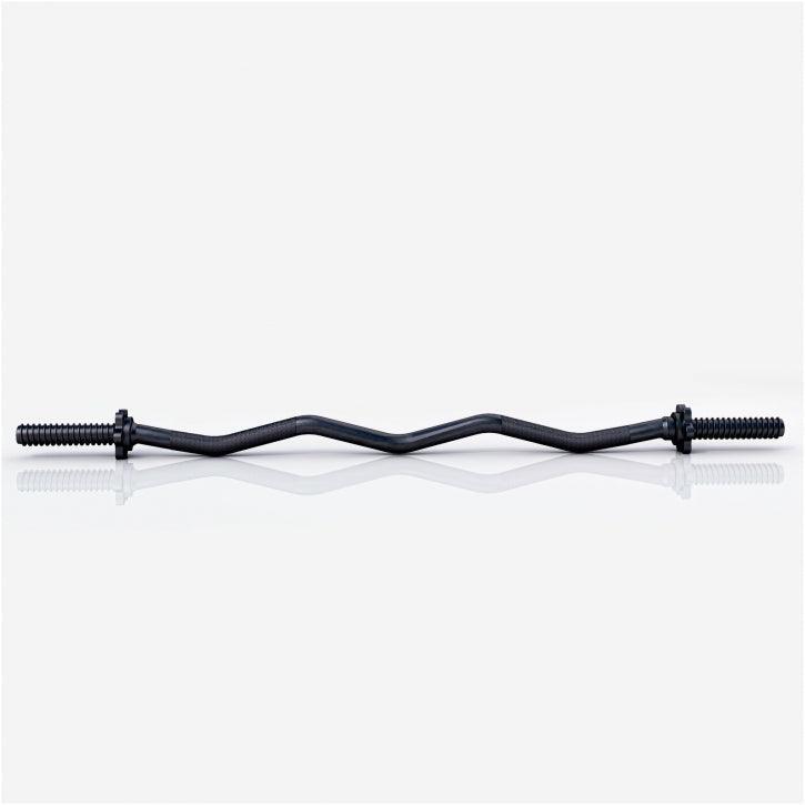 Barra de Pesas Curl EZ Gorilla Sports 120 cm en Negro Diámetro 30/31mm 3/7