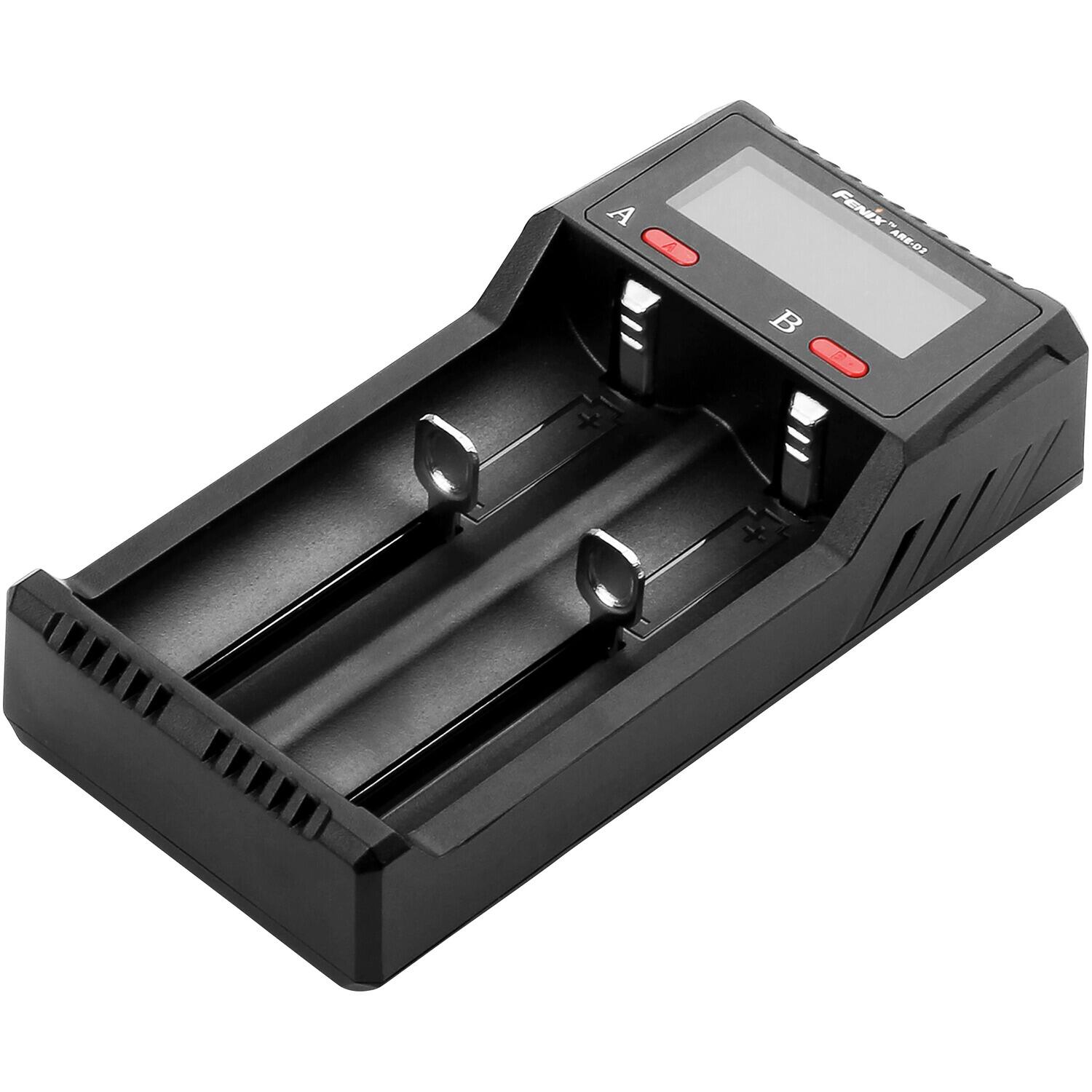 Caricabatterie doppio usb Fenix Accus 10440/14500/16340/18650/21700/26650 5/5