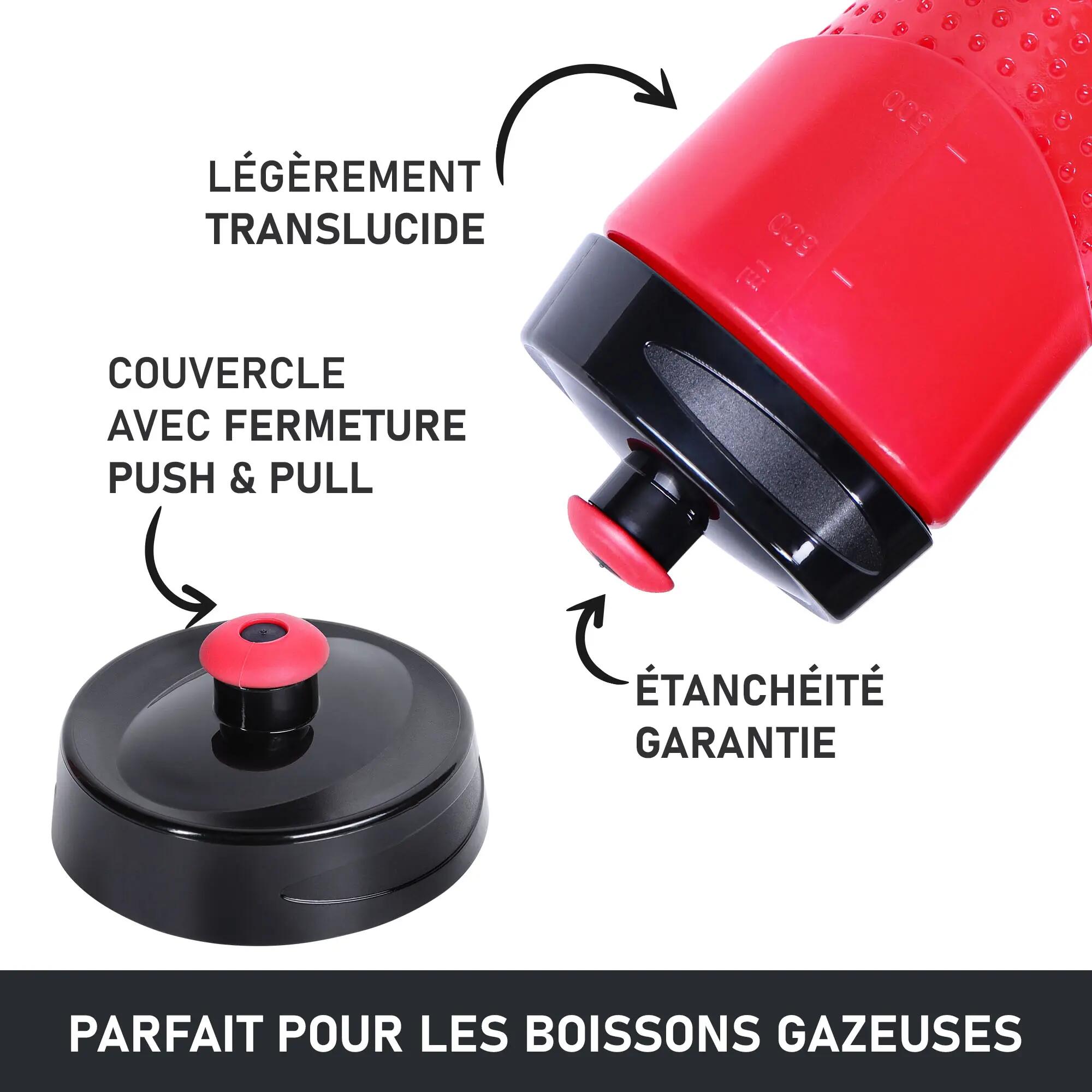 Sticlă Gorilla Sports Bike 650 ml negru/rosu 6/7