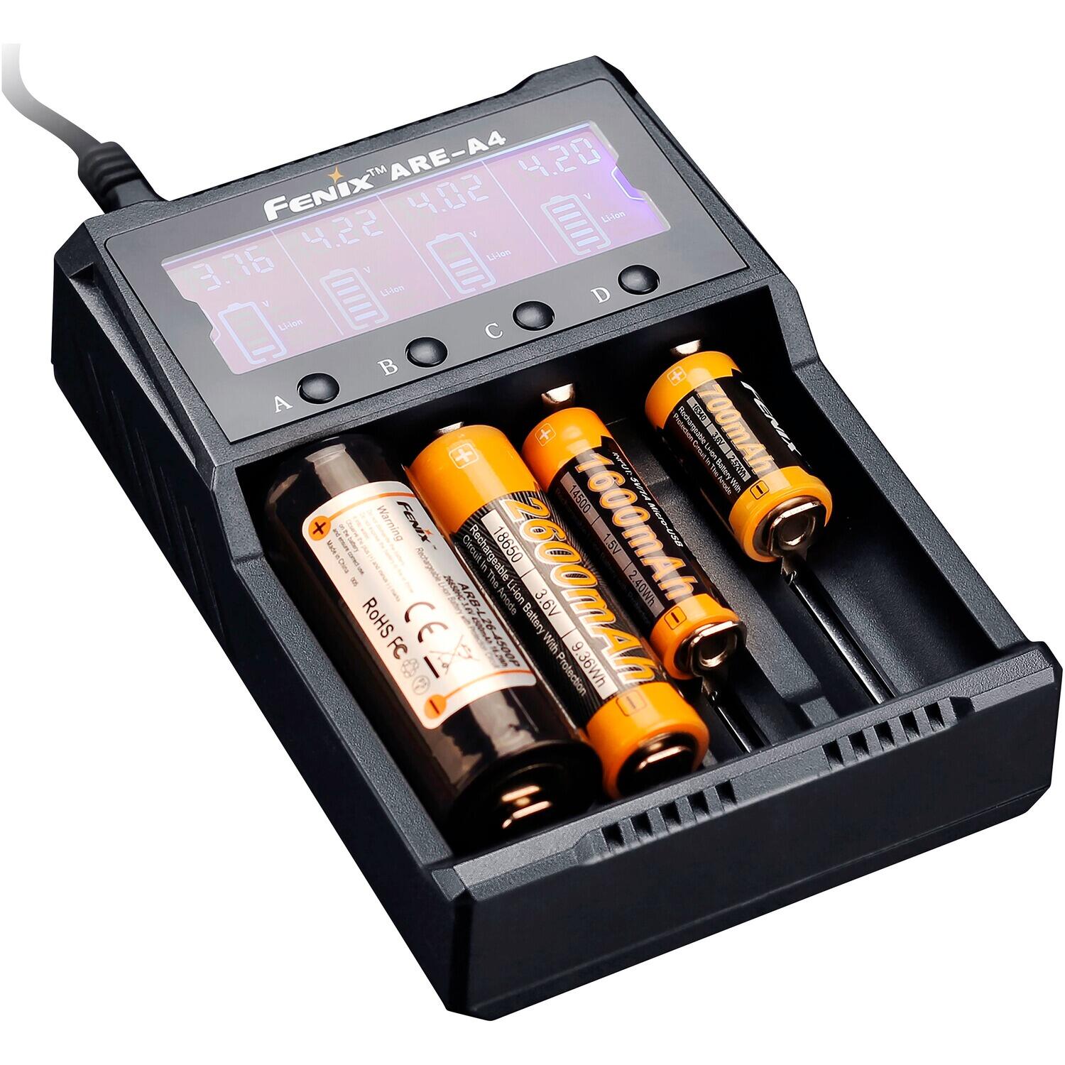 Caricabatterie Fenix ARE-A4 Intelligente Universale 4 Slot 6/6
