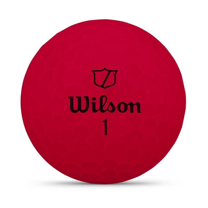 Balles de Golf Wilson Duo Soft Rouge