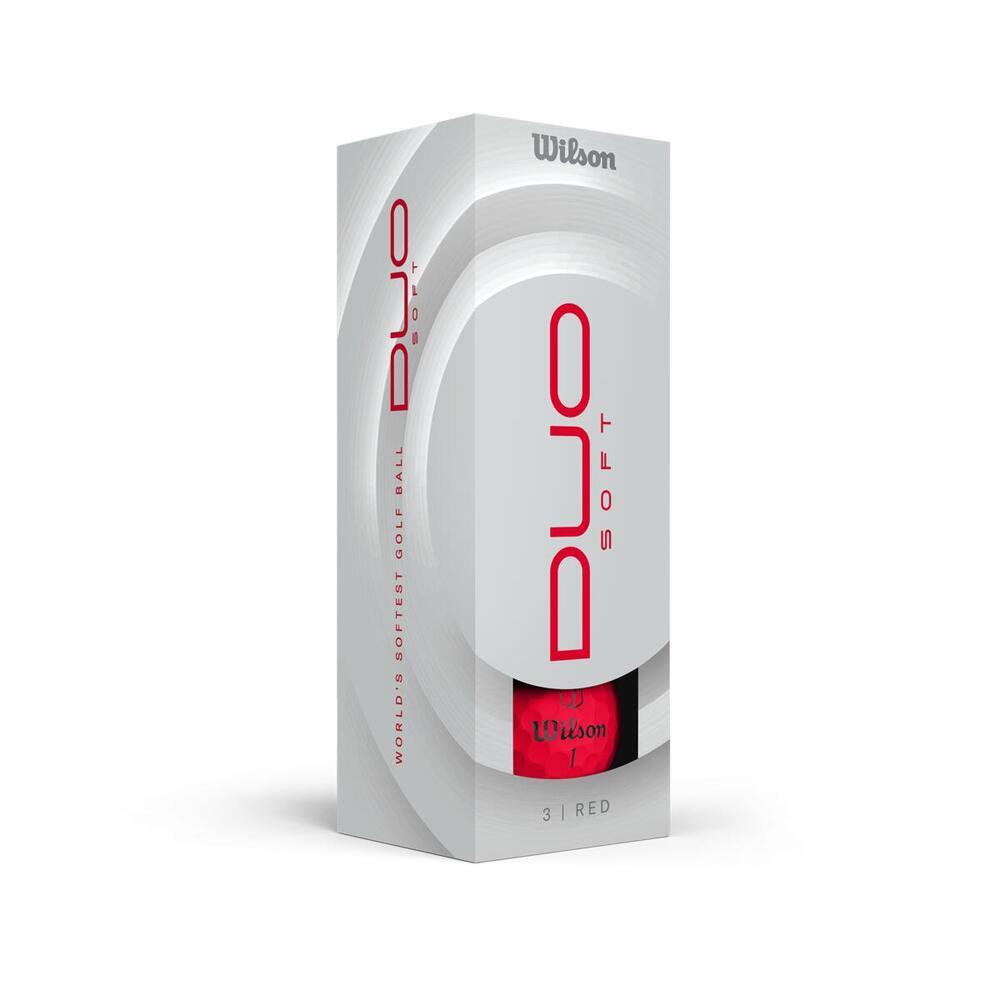 Bolas de Golf Wilson Duo Soft Rojo 2/3
