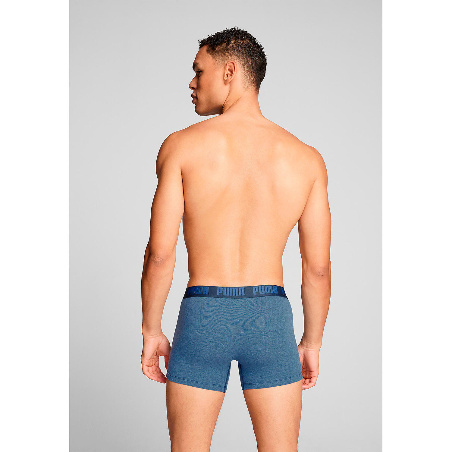 Boxer bleu 2 pièces, taille mi-haute. 5/7