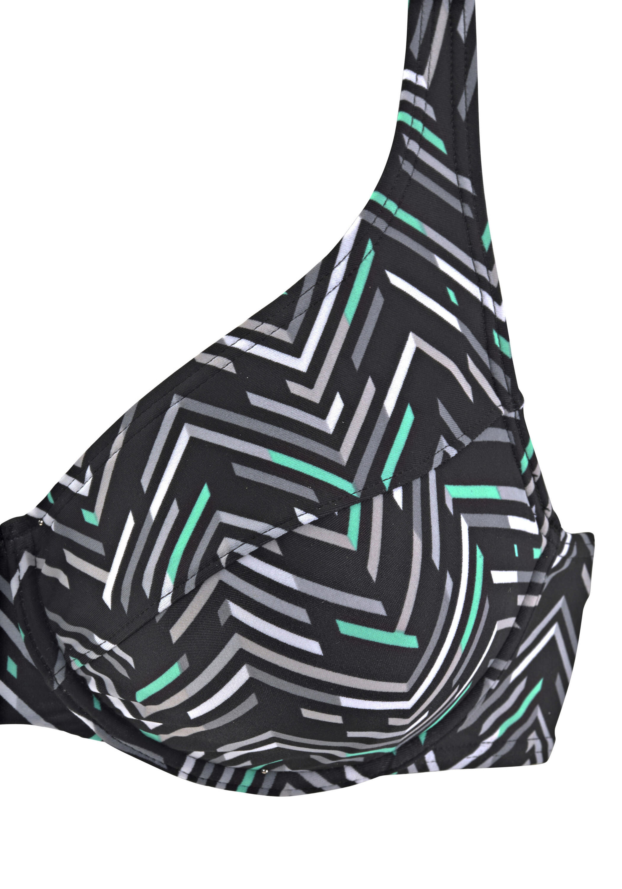 Damen LASCANA Bügel-Bikini im grafischen Druckdesign 8/11