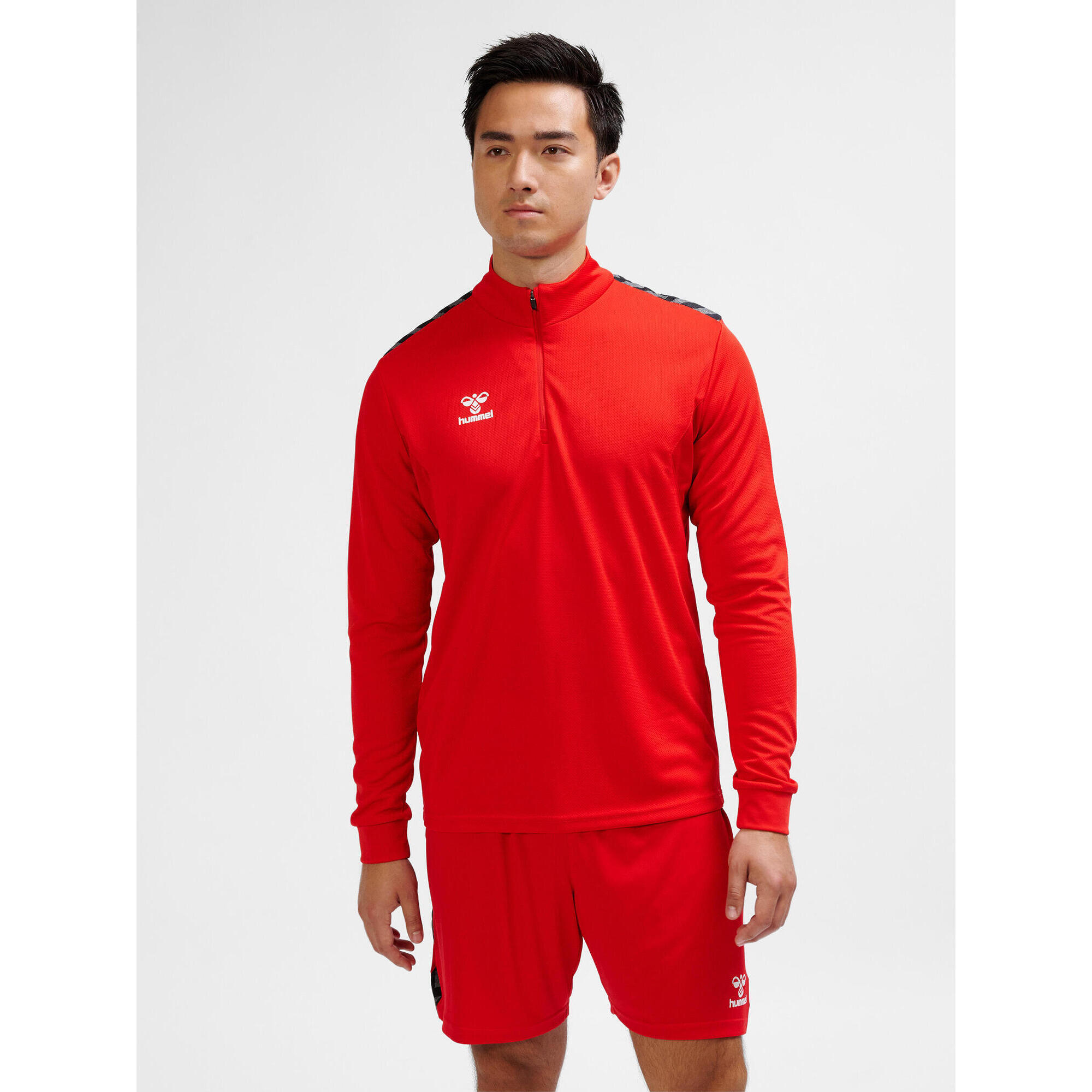 Bluza dresowa z pół zamkiem błyskawicznym Hummel Authentic