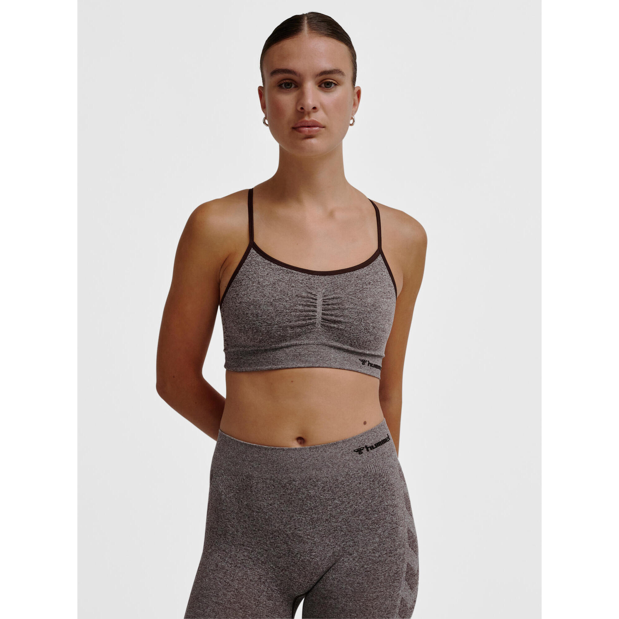 Hummel - Enfiler Top Hmlci Entraînement Femme Hummel - T-shirt Manches Courtes - Marron - 36 Xs - Decathlon