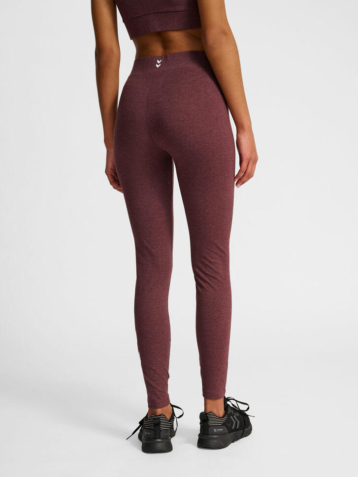 Legginsy wysoki stan z logo dla kobiet Hummel Pulse