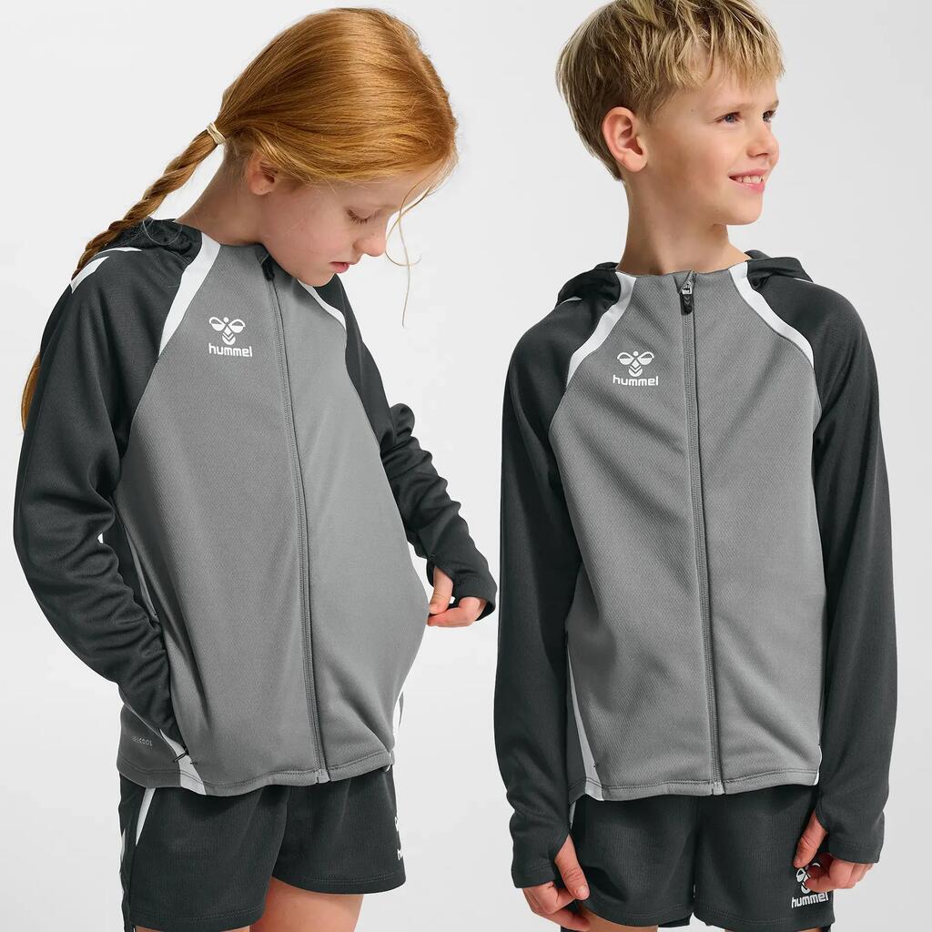 Kids' zip-up hooded tracksuit jacket Hummel Lead 2.0
