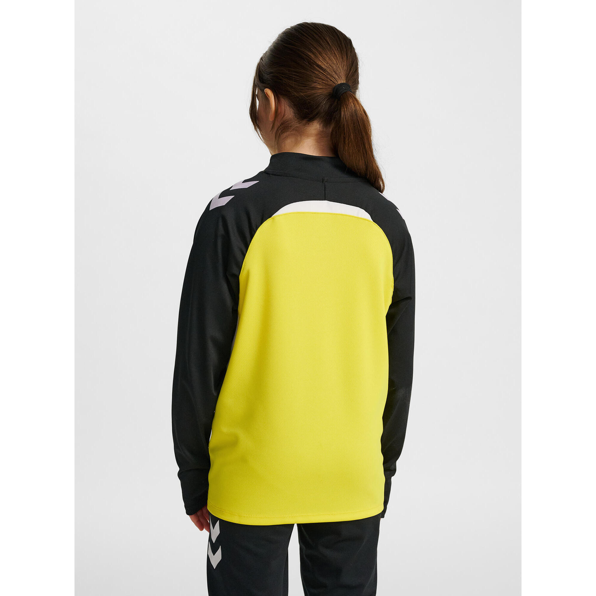 Hummel - Demie-fermeture Éclair Zip Combinaison Hmllead Enfant Hummel - Pull - Jaune|noir -  8 À 10 Ans - Decathlon