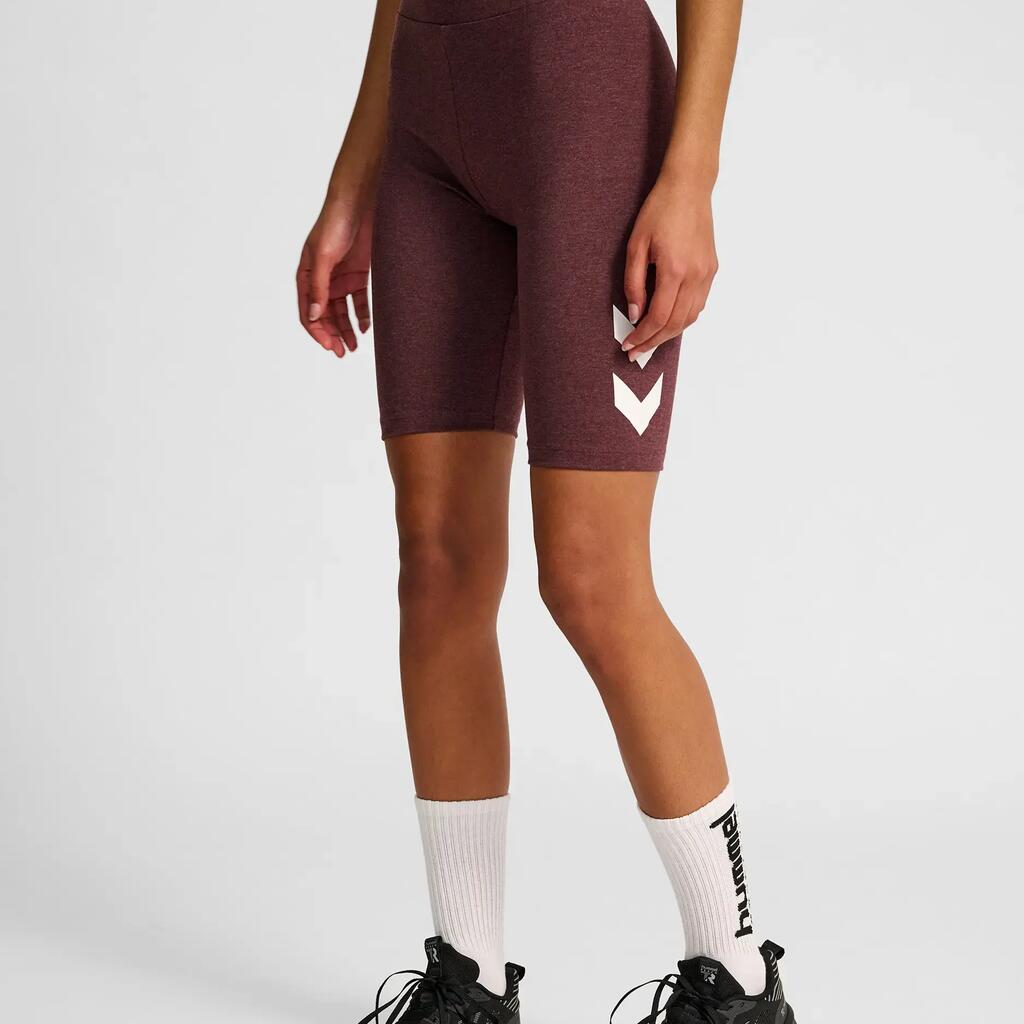 High-waisted logo shorts for women Hummel Pulse