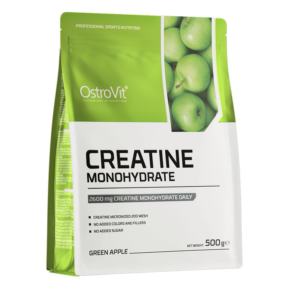 OstroVit Creatine Monohydrate - flavoured (500g) Green Apple - Creatine